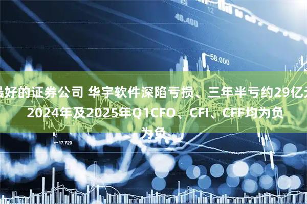 最好的证券公司 华宇软件深陷亏损、三年半亏约29亿元 2024年及2025年Q1CFO、CFI、CFF均为负